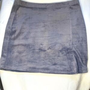 Forever 21 size large velvet grayish blue skirt